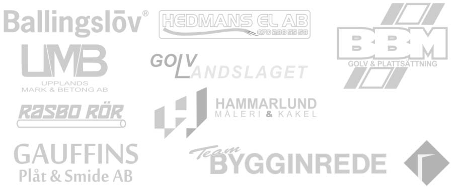 Loggor på samarbetspartners